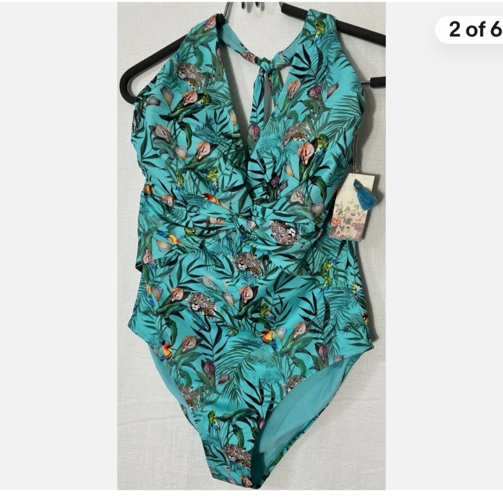 Johnny Was TainaTwist Leopard One Piece XL